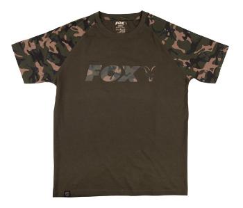 Fox tričko camo khaki chest print t-shirt - xxxl