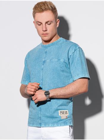 Pánske tričko bez potlače S1379 - nebesko modrá