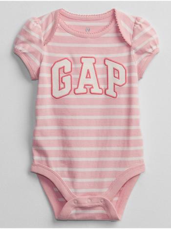 Baby body GAP Logo bodysuit Ružová