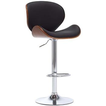 Barová stolička čierna, umelá koža (287409)
