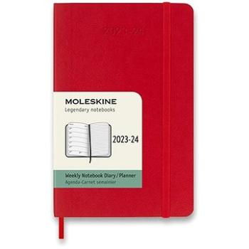 Moleskine 2023-2024 S, mäkké dosky, červený (DSF218WN2Y24)