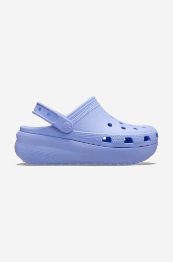 Detské šľapky Crocs Classic Cutie Clog fialová farba