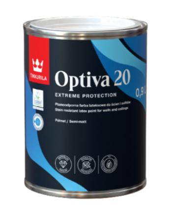 Tikkurila OPTIVA 20 SEMI MATT - Polomatná umývateľná farba TVT H392 - butter milk 9 l