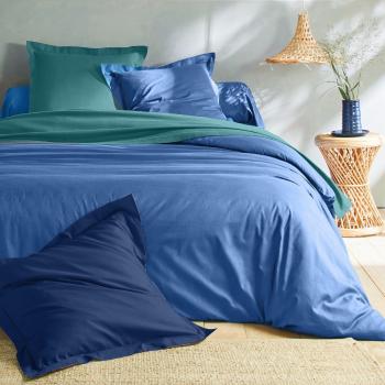 Blancheporte Jednofarebná posteľná súprava zn. Colombine z bavlny oceán klasická plachta 180x290cm