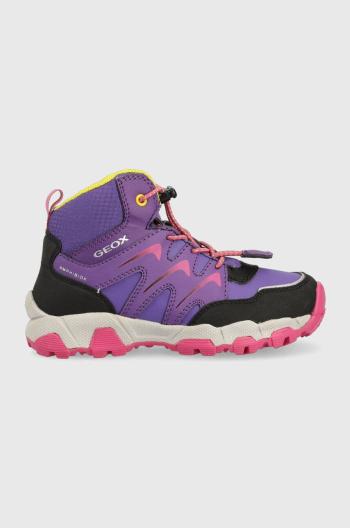 Detské topánky Geox fialová farba,