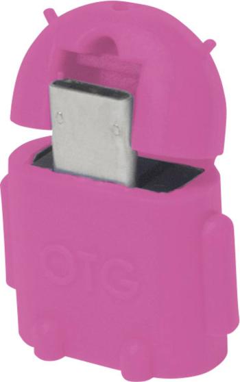 LogiLink USB 2.0 adaptér [1x micro USB 2.0 zástrčka B - 1x USB 2.0 zásuvka A] AA0065 s funkciou OTG