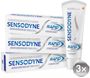 SENSODYNE Bieliaca zubná pasta Rapid Relief Rapid Whitening 3 x 75 ml