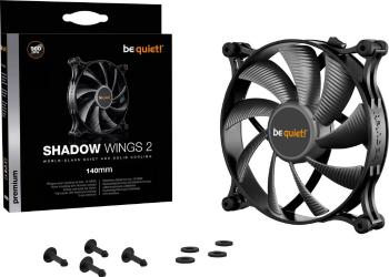 BeQuiet Shadow Wings 2 PC vetrák s krytom čierna (š x v x h) 140 x 140 x 25 mm