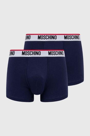 Boxerky Moschino Underwear 2-pak pánske, tmavomodrá farba, 241V1A13944300