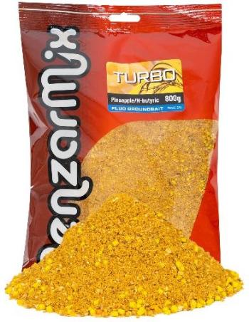 Benzar mix krmítková zmes groundbait turbo fluo 800 g - ananas-kyselina maslová