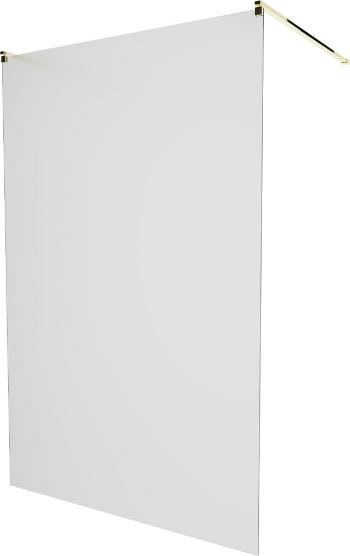 MEXEN/S - KIOTO samostatne stojaca sprchová zástena 110 x 200 cm, matné sklo 8 mm, zlatá 800-110-002-50-30