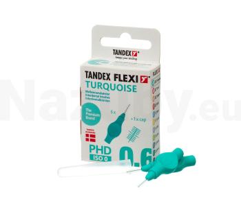 Tandex Flexi 0,6 Turquoise medzizubná kefka 6 ks