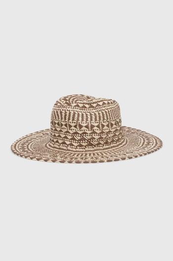 Klobúk Guess FEDORA FEDORA hnedá farba, AW9495 COT01,