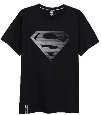 EPlus Pánske tričko - Superman čierne Veľkosť - dospelý: S