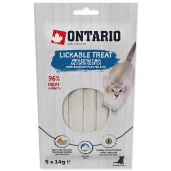 ONTARIO LIZACIA POCHUTKA S EXTRA TUNIAKOM A S TRESKOU 5X14G