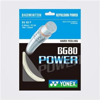 Yonex BG 80 POWER, 0,68 mm, 10 m, WHITE (4547656760200)