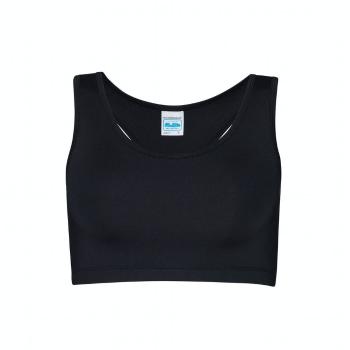 Just Cool Dámsky športový crop top - Čierna | L