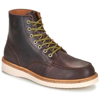 Selected  SLHTEO NEW LEATHER MOC-TOE BOOT  Polokozačky Hnedá