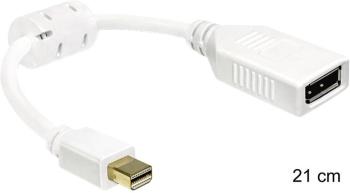 Delock 0403315 DisplayPort adaptér [1x mini DisplayPort zástrčka - 1x zásuvka DisplayPort] biela s feritovým jadrom