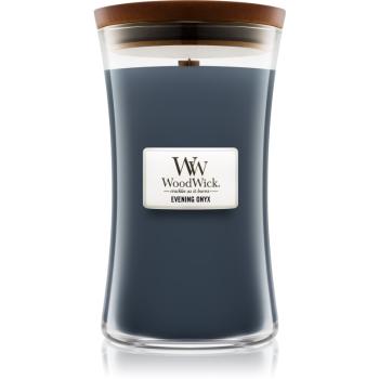 Woodwick Evening Onyx vonná sviečka s dreveným knotom 609.5 g