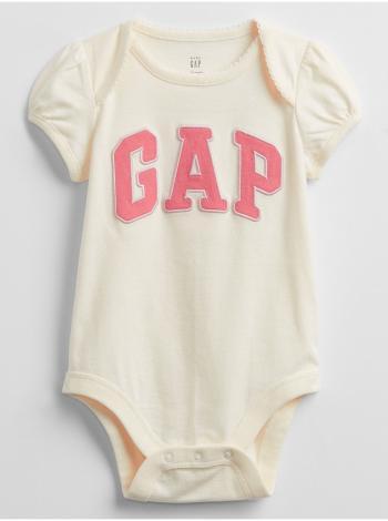 Baby body GAP Logo bodysuit Béžová