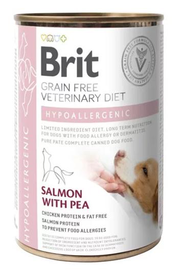 Brit Veterinary Diets GF dog Hypoallergenic 400g konzerva