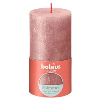 BOLSIUS rustikálna stĺpová ružová 130 × 68 mm (8717847150950)
