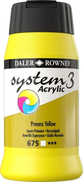 Daler Rowney System3 Akrylová farba Process Yellow 500 ml 1 ks