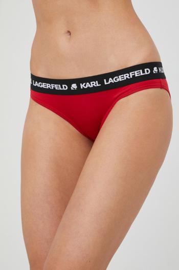 Nohavičky Karl Lagerfeld červená farba