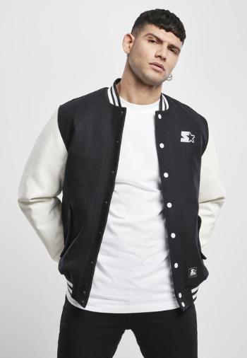 Starter College Jacket black/white - XL