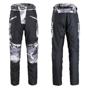 Pánske moto nohavice W-TEC Kaamuf Farba Black Camo, Veľkosť 4XL