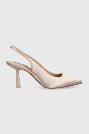 Lodičky Steve Madden Lustrous béžová farba, s otvorenou pätou, SM11002088