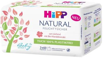 HiPP Babysanft Čistiace vlhčené obrúsky Natural 2 x 60 ks