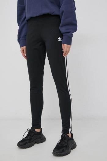 Legíny adidas Originals HD2350 dámske, čierna farba, jednofarebné