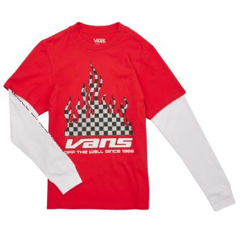 Vans  REFLECTIVE CHECKERBOARD FLAME TWOFER  Tričká s dlhým rukávom Červená