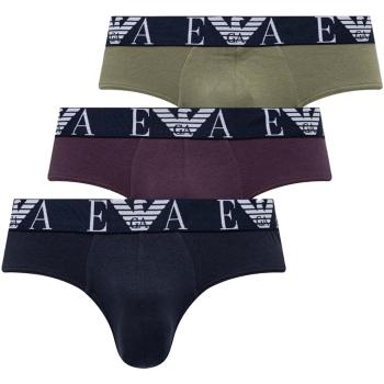 Emporio Armani EA7  3 PACK BRIEF 111734 4F715  Spodky Modrá