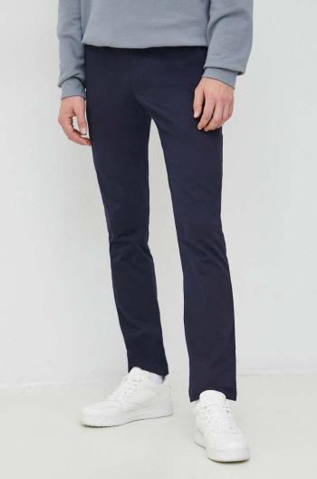 Nohavice Calvin Klein Jeans pánske, tmavomodrá farba, rovné
