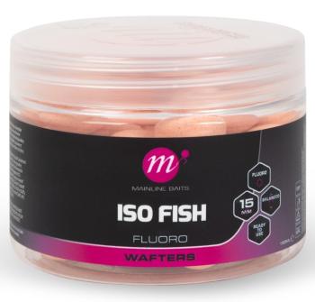 Mainline vyvážené boilie fluoro wafters iso fish 150 ml 15 mm - pink