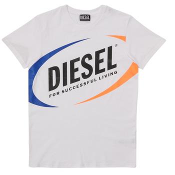 Diesel  Tričká s krátkym rukávom MTEDMOS  Biela