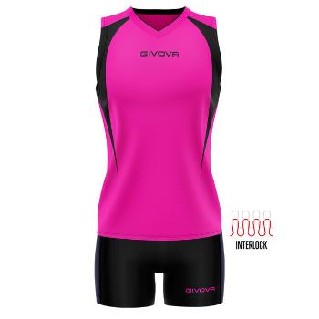 KIT VOLLEY SPIKE FUXIA/NERO Tg. L