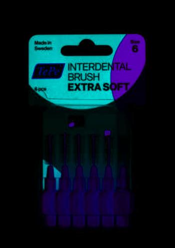 TePe Extra soft Medzizubné kefky svetlofialové 1,1 mm 6 ks