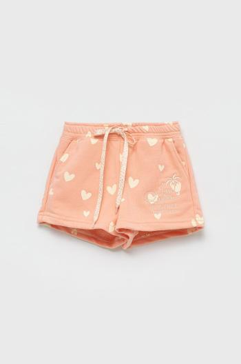 Detské krátke nohavice Femi Stories Missy oranžová farba, vzorované, nastaviteľný pás