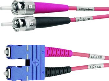 Telegärtner L00891C0026 optické vlákno LWL prepojovací kábel [1x ST zástrčka - 1x zástrčka SC] 50/125 µ Multimode OM3 2.
