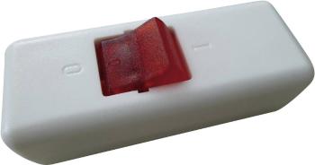 interBär 8010-108.01 šnúrový spínač   biela, červená 2x vyp/zap 10 A   1 ks