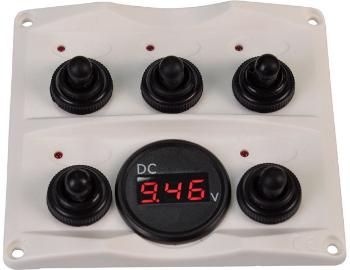 Talamex Switch panel-Voltmeter 12/24V Antracit