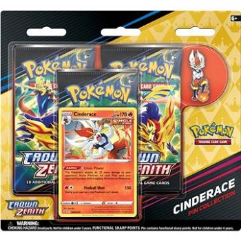 Pokémon TCG: SWSH12.5 Crown Zenith Pin Collection – Cinderace (ASSRT0820650851933c)