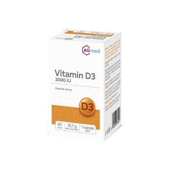 AGMED Vitamín D3 2000 IU 60 kapsúl, poškodený obal