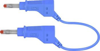 Stäubli XZG425/SIL bezpečnostné meracie káble [lamelový zástrčka 4 mm - lamelový zástrčka 4 mm] 1.00 m modrá 1 ks