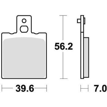 Braking brzdové doštičky (semi-metalická zmes SM1) (2 ks) M501 – 100 (M501-100)