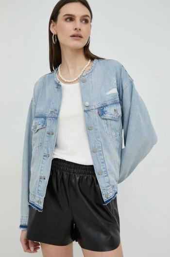 Rifľová bunda Levi's dámska, prechodná, oversize